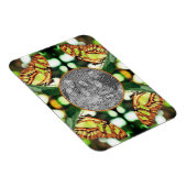 Grüne Schmetterlingsrahmen schaffen Ihr eigenes Fo Magnet (Rechte Seite)