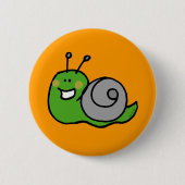 Grüne Schnecke Button (Vorderseite)