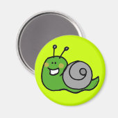 Grüne Schnecke Magnet (Vorderseite/Rückseite)