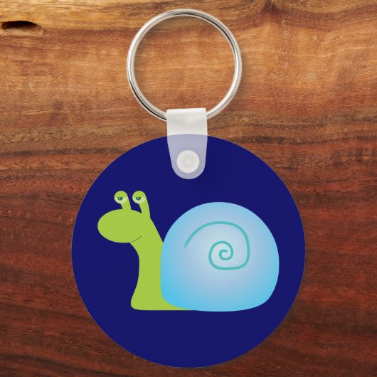 Grüne Schnecke Schlüsselanhänger (Vorderseite)