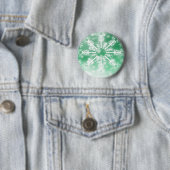 Grüne Schneeflocke Button (Beispiel)