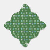 Grüne Schneeflocke Geschenkschachtel (Ungefaltet)