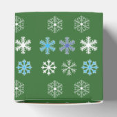 Grüne Schneeflocke Geschenkschachtel (Oben)