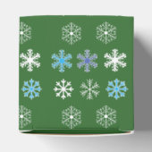Grüne Schneeflocke Geschenkschachtel (Oben)