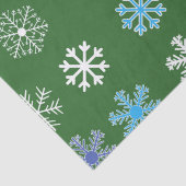 Grüne Schneeflocke Seidenpapier (Detail)