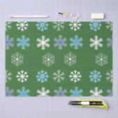 Grüne Schneeflocke Seidenpapier (Handwerk)