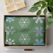 Grüne Schneeflocke Seidenpapier (Geschenk)