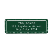 Grüne Schneeflocken Frohe Weihnachten (Vorne)