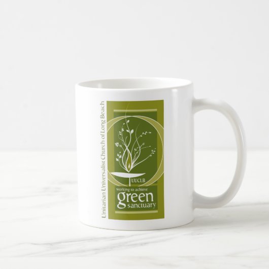 Grüne Schongebiet-Kaffee-Tasse Kaffeetasse (Rechts)
