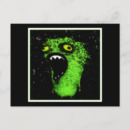 Grüne Schreie Postkarte (Vorderseite)