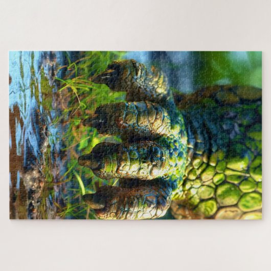 Grüne Schrift Puzzle (Horizontal)