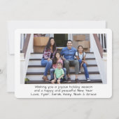 Grüne Schrift Weihnachten und Neue Jahre 4 Foto (Rückseite)