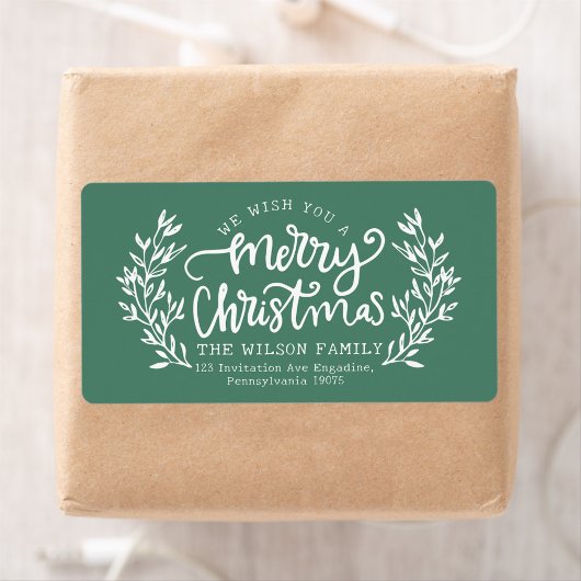 Grüne Schriftfamilie