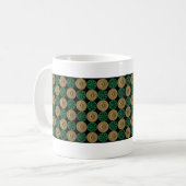 grüne Schrotflinte-Muscheln Kaffeetasse (Vorderseite Links)