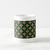grüne Schrotflinte-Muscheln Kaffeetasse (Mittel)