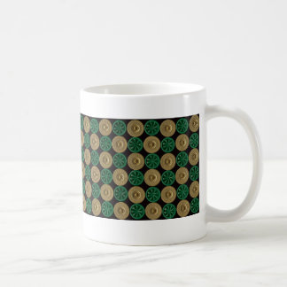 grüne Schrotflinte-Muscheln Kaffeetasse