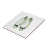 Grüne Schuhe Fliese (Seite)