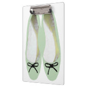 Grüne Schuhe Klemmbrett (Links)