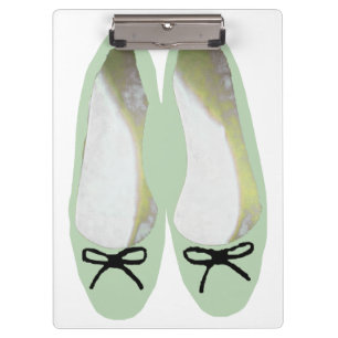 Grüne Schuhe Klemmbrett