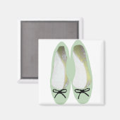 Grüne Schuhe Magnet (Vorderseite/Rückseite)