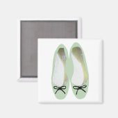 Grüne Schuhe Magnet (Vorderseite/Rückseite)