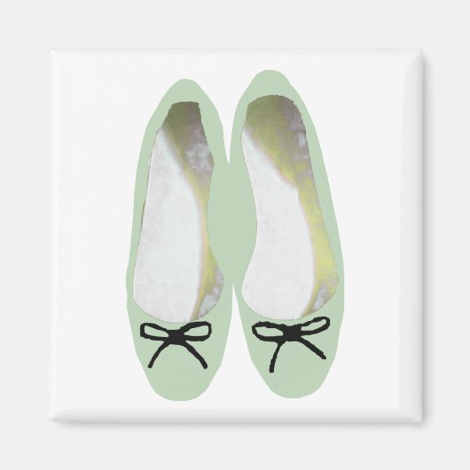 Grüne Schuhe Magnet (Vorne)