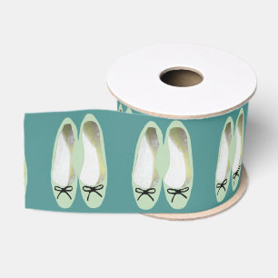 Grüne Schuhe Ripsband