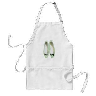 Grüne Schuhe Schürze