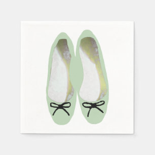Grüne Schuhe Serviette