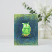 Grüne Schüssel Postkarte (Stehend Vorderseite)