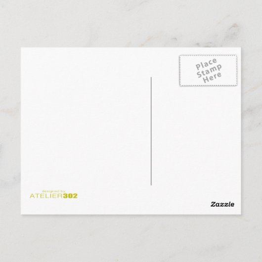 Grüne Schüssel Postkarte (Rückseite)