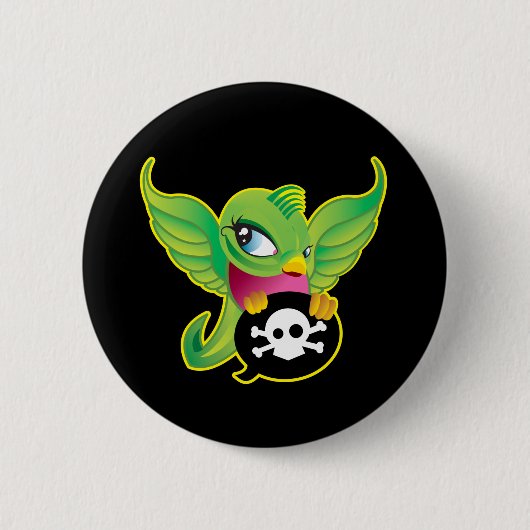 Grüne Schwalbe Button (Vorderseite)