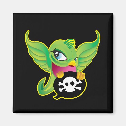 Grüne Schwalbe Magnet (Vorne)