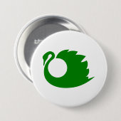 Grüne Schwäne Öko Patches & Tasten Button (Vorne & Hinten)