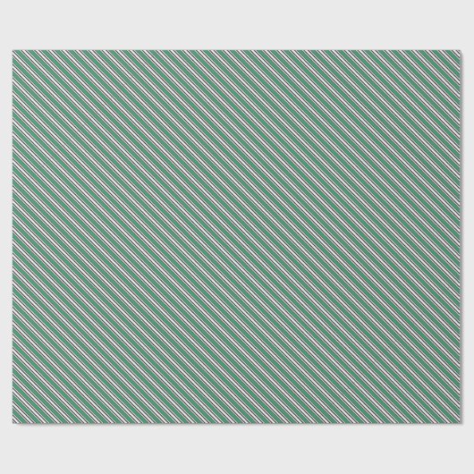 Grüne Schwarz-weiße Streifen Maskuline Ästhetik Geschenkpapier (Flach)