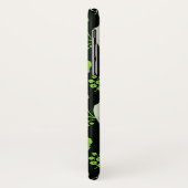 GRÜNE SCHWARZE FLÜSSE, PARROS GEMSTONE MONOGRAMM Case-Mate iPhone HÜLLE (Hinten/Links)