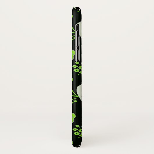 GRÜNE SCHWARZE FLÜSSE, PARROS GEMSTONE MONOGRAMM Case-Mate iPhone HÜLLE (Hinten/Links)