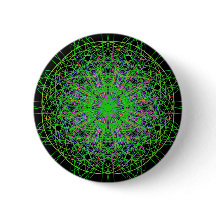 Grüne schwarze Kaleidoskop-Mandala-Kunst