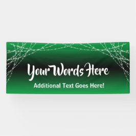 Grüne schwarze Ombre-helle Strings hinzufügen Ihre Banner