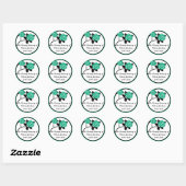 Grüne schwarze Rose, anpassbare Aufkleber für Beil (Blatt)