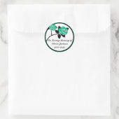 Grüne schwarze Rose, anpassbare Aufkleber für Beil (Tasche)