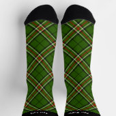 Grüne, schwarze, rote und weiße Tartan-Socken Socken (Oben)