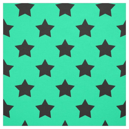 Grüne schwarze Sterne Muster dekorativ Textil Stoff (Muster)