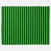 Grüne schwarze Streifen Nahtloses Muster Fleecedecke (Vorderseite (Horizontal))