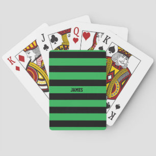grüne schwarze Streifen Spielkarten