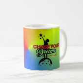 grüne schwarze Typografie Kaffeetasse (VorderseiteRechts)