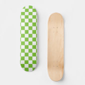 Grüne schwarze u. weiße karierte skateboard (Vorderseite)