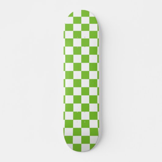 Grüne schwarze u. weiße karierte skateboard (Vorne)