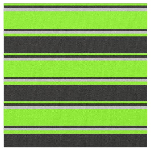 Grüne, schwarze und graue Streifen Stoff (Nahaufnahme)