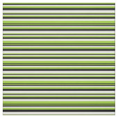 Grüne, schwarze und weiße Linien Stoff (Muster)